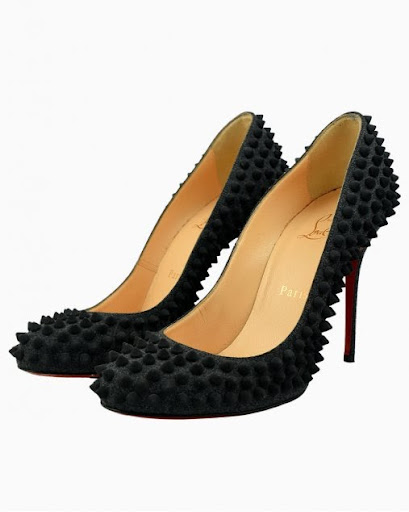 Liela @断捨離 Christian Louboutin CHRISTIAN LOUBOUTIN Lasera 100 cutout crystal-embellished suede